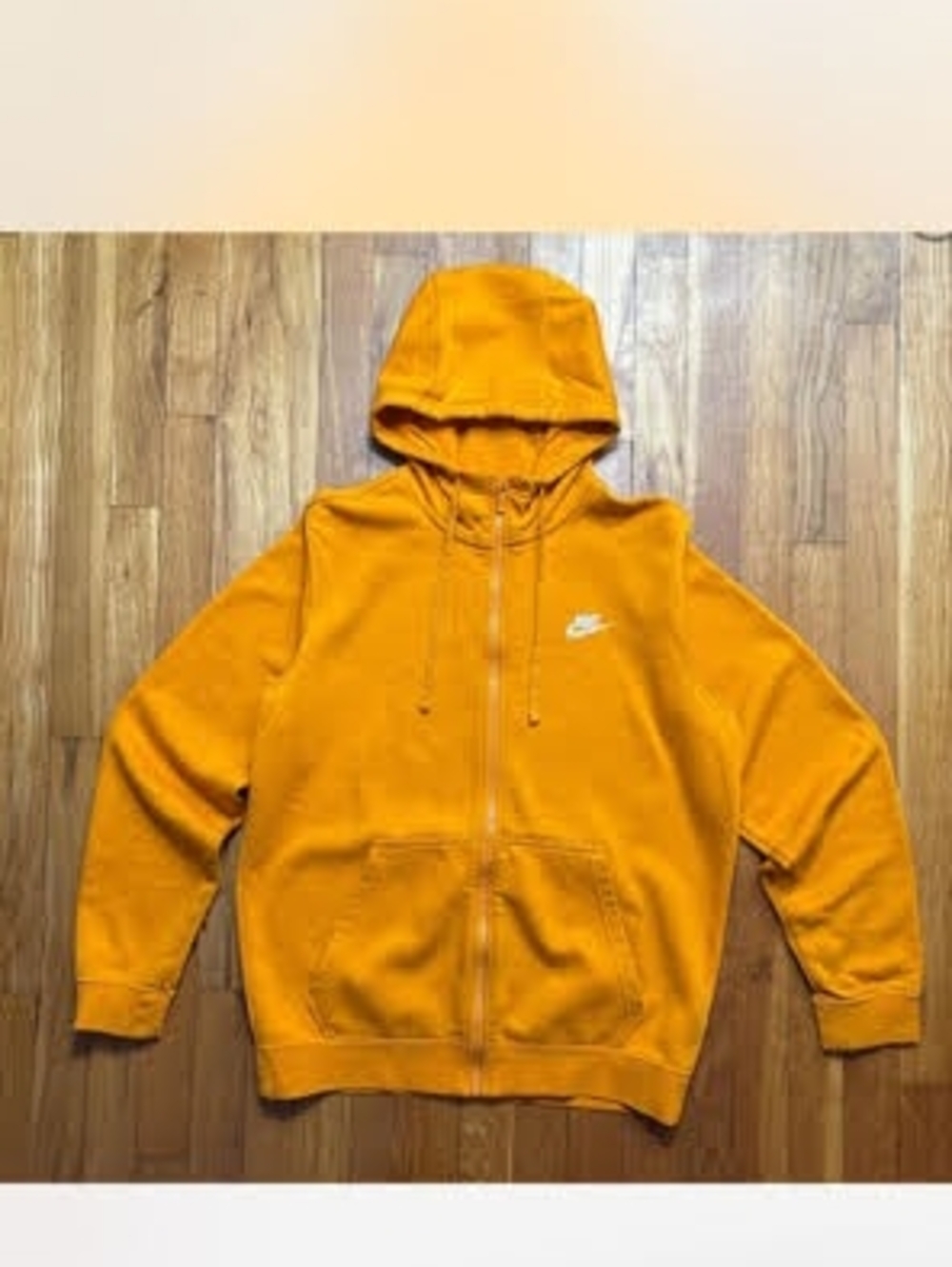 Nike Men's Bright Orange Full-Zip Hoodie